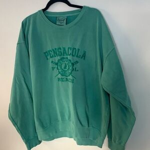 Vintage XL sweatshirt . Aqua . New without tags